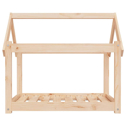 hundeseng 81x60x70 cm massivt fyrretræ