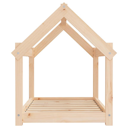 hundeseng 81x60x70 cm massivt fyrretræ