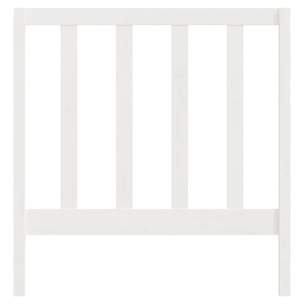 sengegavl 95x4x100 cm massivt fyrretræ hvid