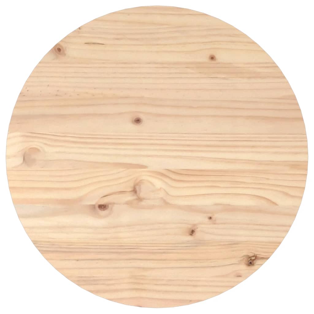 sofabord Ø 55x45 cm massivt fyrretræ
