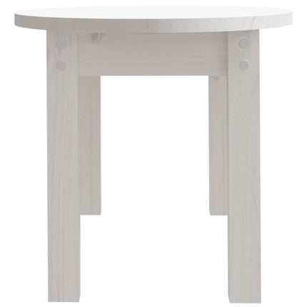sofabord 80x40x35 cm massivt fyrretræ hvid