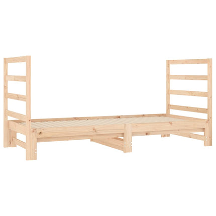 daybed med udtræk 2x(90x190) cm massivt fyrretræ