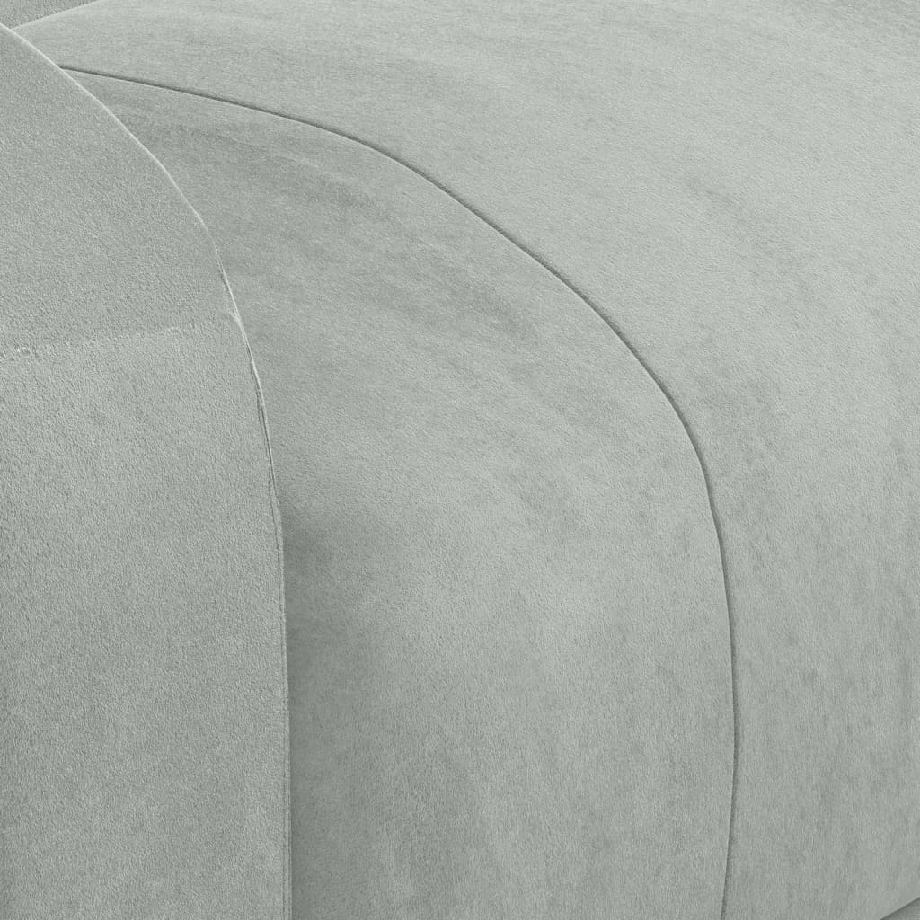 løftestol med massagefunktion velour lysegrå