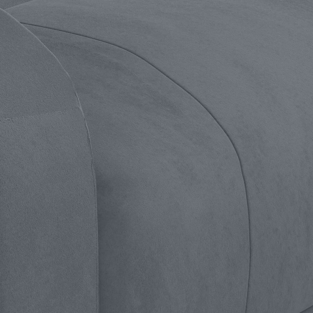 løftestol med massagefunktion velour mørkegrå