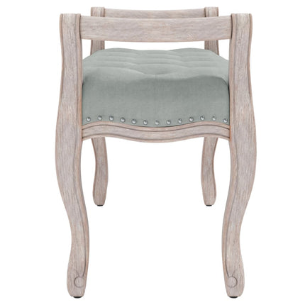 bænk 110x45x60 cm velour lysegrå