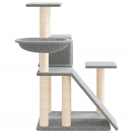 kradsetræ med sisalstolper 82 cm lysegrå
