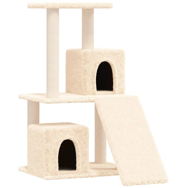 kradsetræ med sisalkradsestolper 82 cm cremefarvet