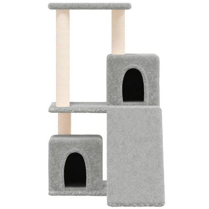 kradsetræ med sisalstolper 82 cm lysegrå