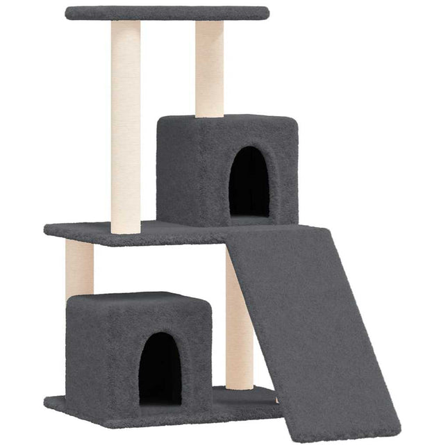 kradsetræ med sisalstolper 82 cm mørkegrå