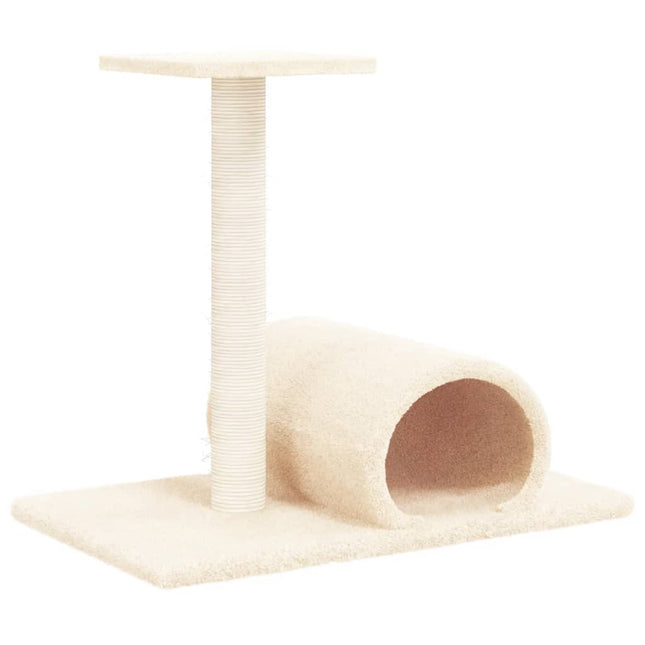 kradsetræ med tunnel 60x34,5x50 cm cremefarvet