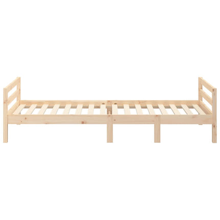 sengeramme uden madras 80x200 cm massivt fyrretræ