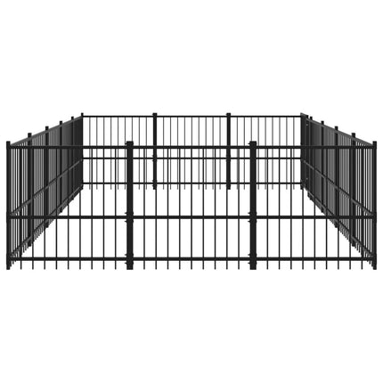 udendørs hundegård 14,11 m² stål