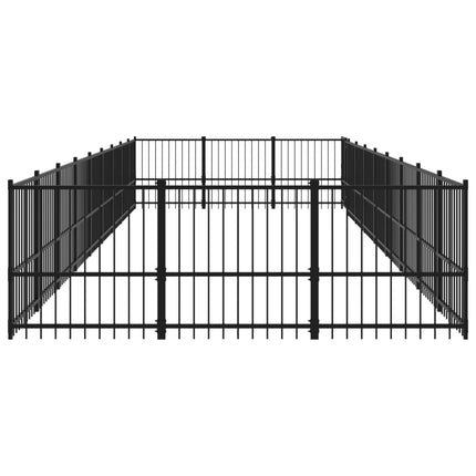 udendørs hundegård 25,4 m² stål