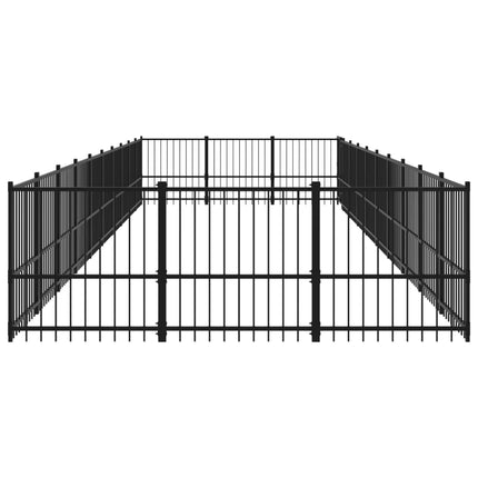 udendørs hundegård 28,23 m² stål