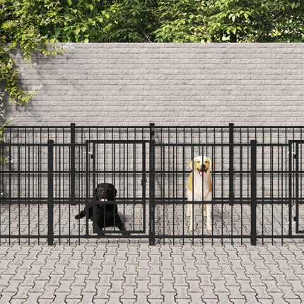 udendørs hundegård 7,51 m² stål