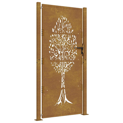 havelåge 100x175 cm cortenstål trædesign