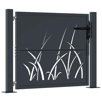 havelåge antracitgrå 100x75 cm stålgræsdesign