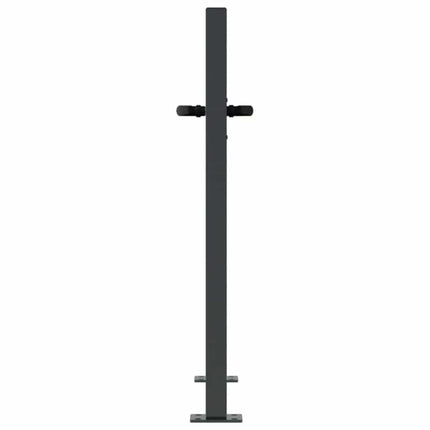 havelåge antracitgrå 100x100 cm stålgræsdesign