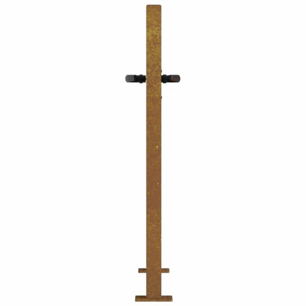 havelåge 100x75 cm cortenstål græsdesign