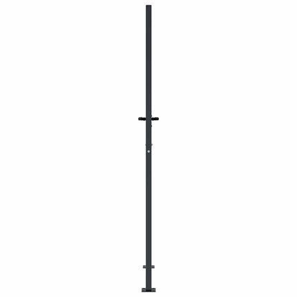 havelåge antracitgrå 100x200 cm stål bambusdesign