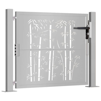 havelåge 100x75 cm cortenstål bambusdesign