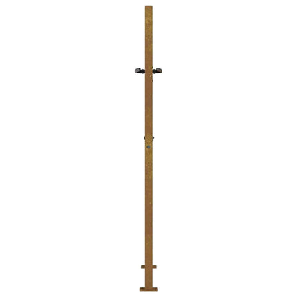 havelåge 100x125 cm cortenstål bambusdesign