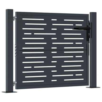 havelåge antracitgrå 100x100 cm stål firkantet design