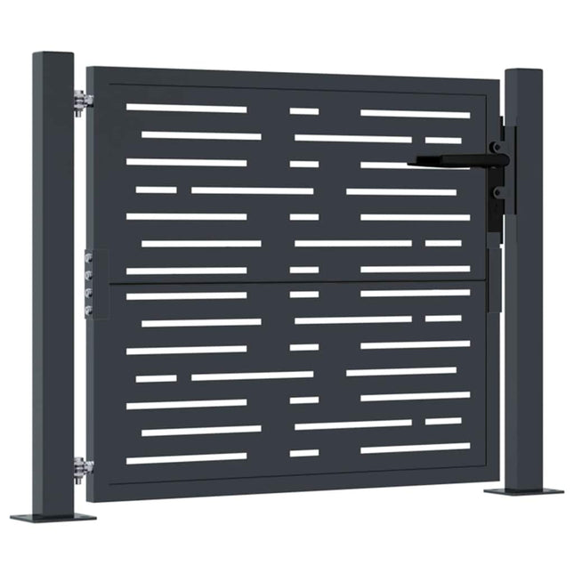 havelåge antracitgrå 100x100 cm stål firkantet design