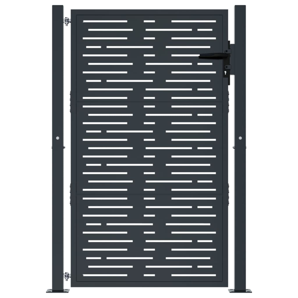 havelåge antracitgrå 100x125 cm stål firkantet design