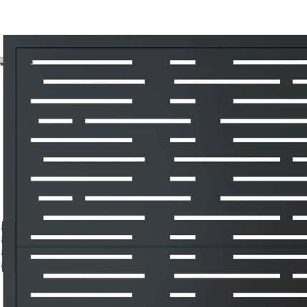 havelåge antracitgrå 100x150 cm stål firkantet design