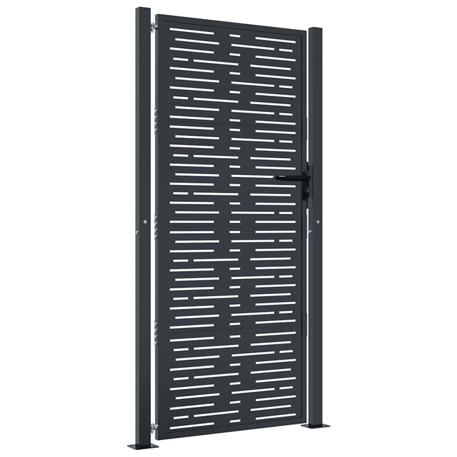 havelåge antracitgrå 100x175 cm stål firkantet design