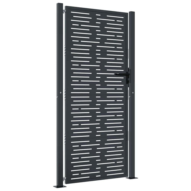 havelåge antracitgrå 100x200 cm stål firkantet design