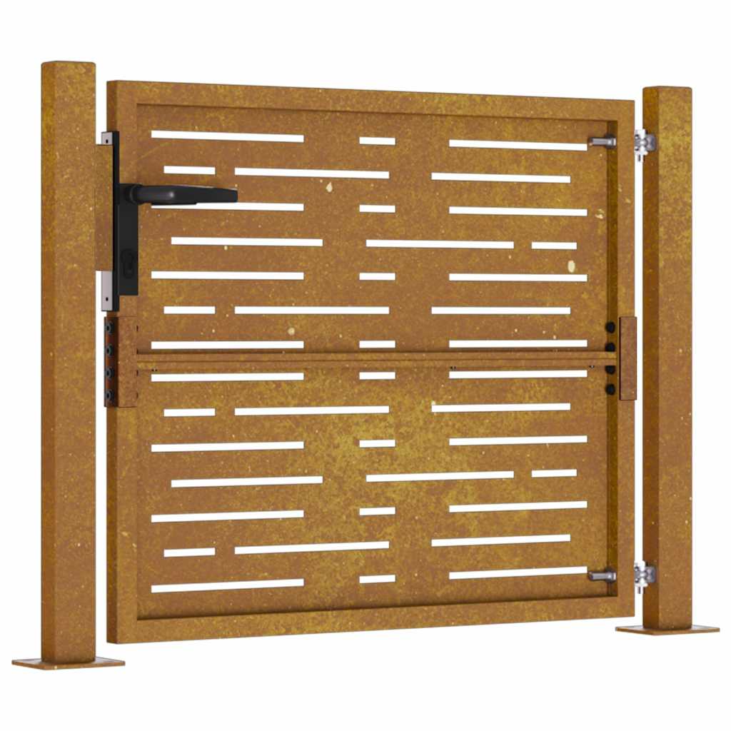 havelåge 100x100 cm cortenstål firkantet design