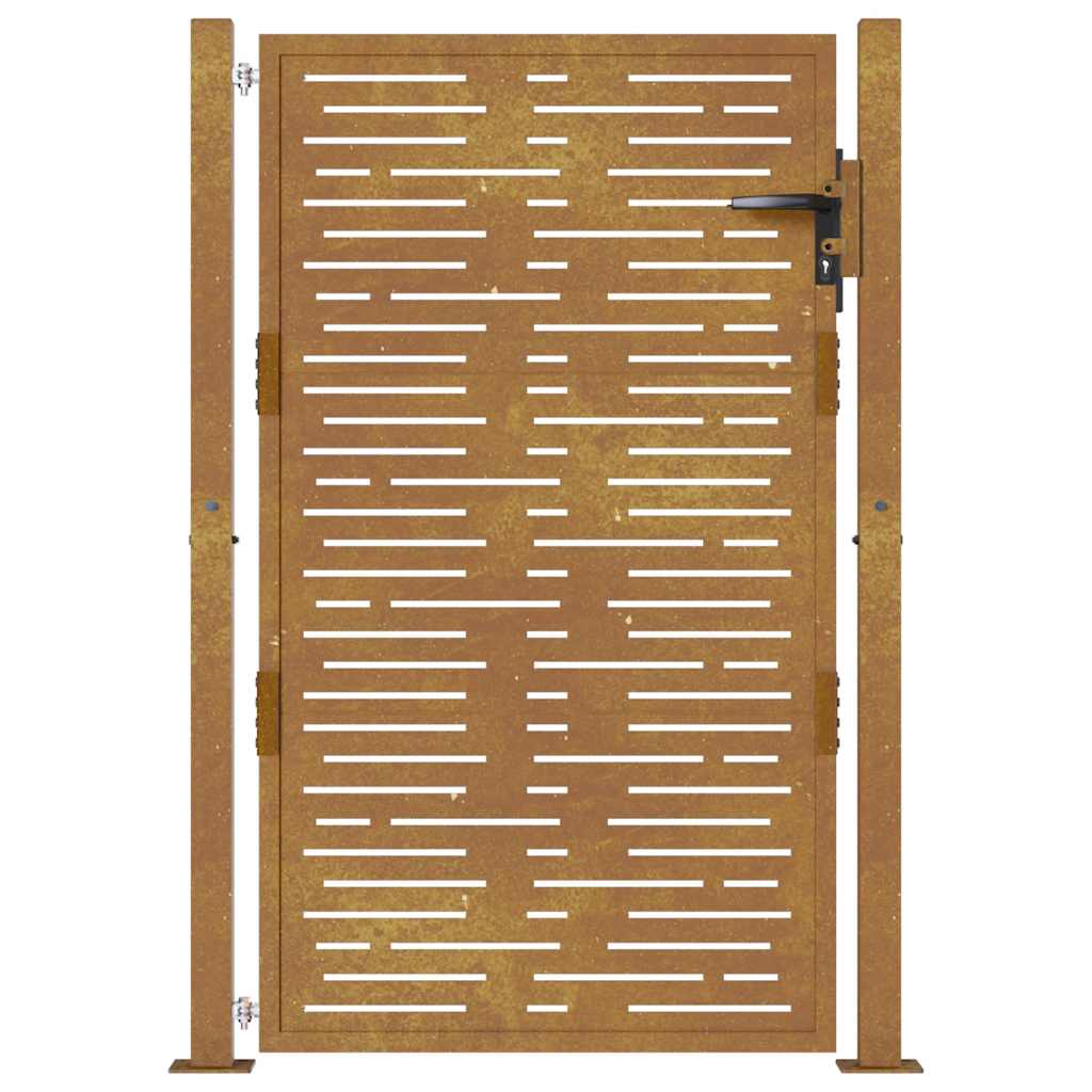 havelåge 100x150 cm cortenstål firkantet design