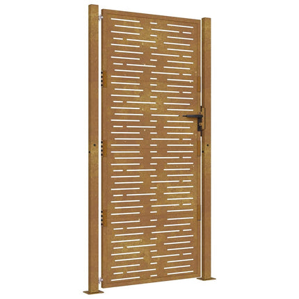 havelåge 100x175 cm cortenstål firkantet design
