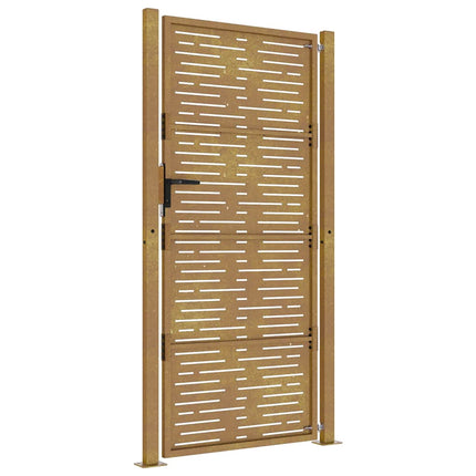 havelåge 100x175 cm cortenstål firkantet design