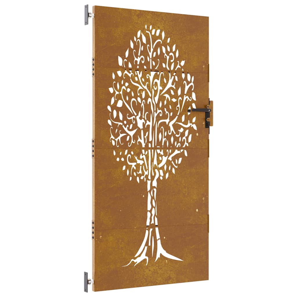 havelåge 85x200 cm cortenstål trædesign