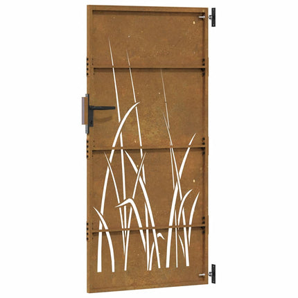 havelåge 85x200 cm cortenstål græsdesign