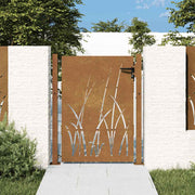 havelåge 100x125 cm cortenstål græsdesign