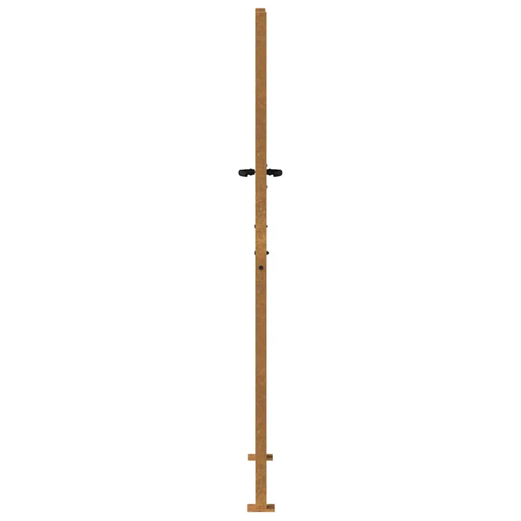 havelåge 100x200 cm cortenstål bambusdesign
