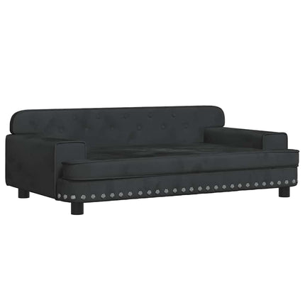 hundeseng 90x53x30 cm velour sort