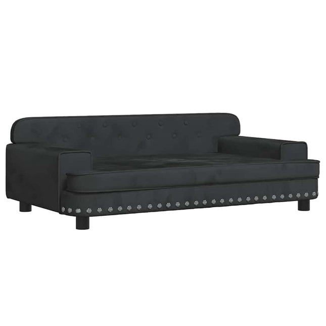 hundeseng 90x53x30 cm velour sort