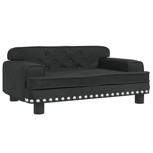 hundeseng 70x45x30 cm velour sort