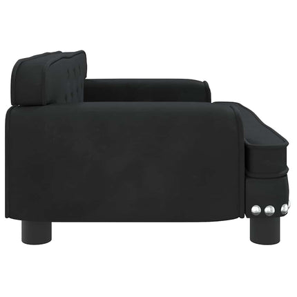 hundeseng 70x45x30 cm velour sort