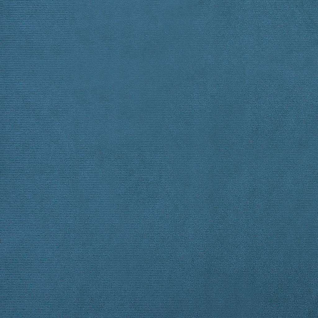 hundeseng 80x45x30 cm velour blå