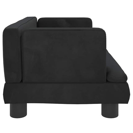 hundeseng 60x40x30 cm velour sort