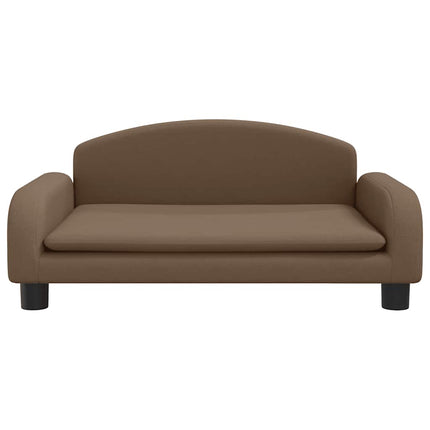 hundeseng 70x45x30 cm stof brun