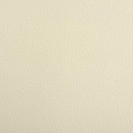 hundeseng 50x40x30 cm kunstlæder cremefarvet