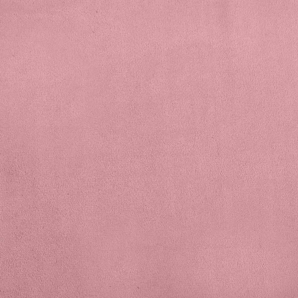 hundeseng 70x45x33 cm velour lyserød