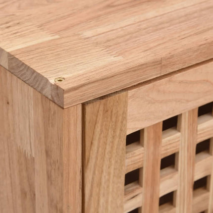 vægskab 42x18x42 cm massivt træ valnød